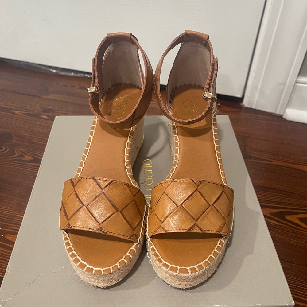 FrancoSarto brown wedge worn once